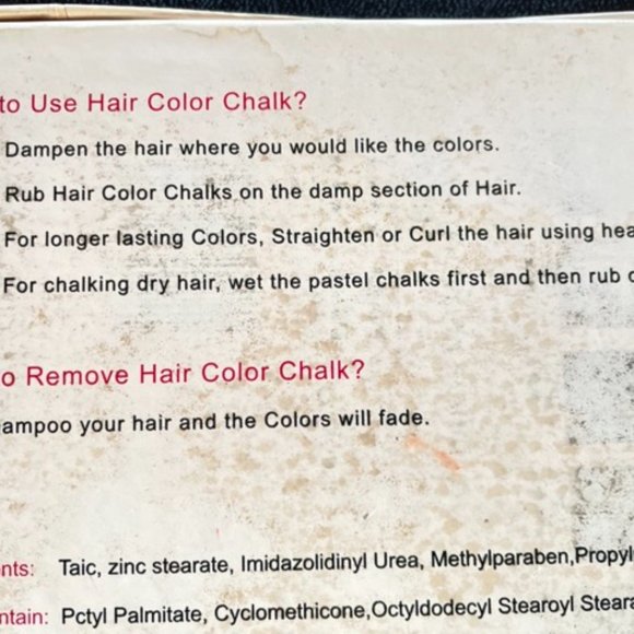 Free People Hair Chalk - 24 Colors! New. Temp Color Your Hair! Made in USA. - Picture 12 of 13
